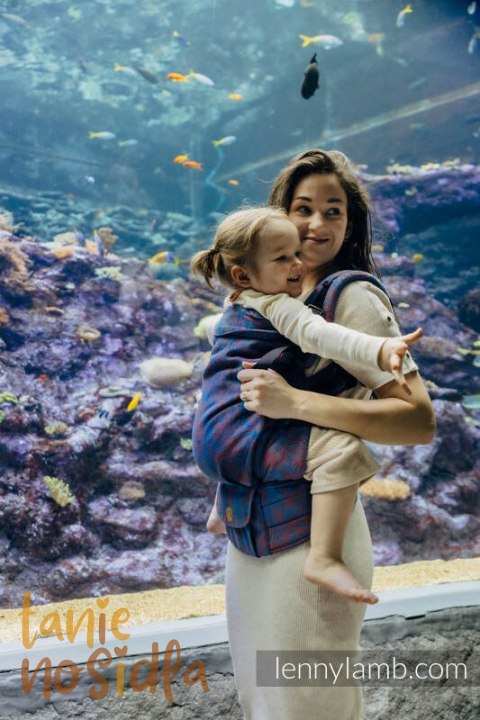 Nosidełko LennyPreschool z tkaniny żakardowej 100% bawełna, rozmiar preschool - ROSZPUNKA - SWIRL