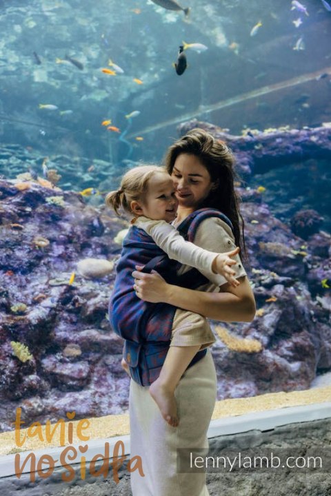 Nosidełko LennyPreschool z tkaniny żakardowej 100% bawełna, rozmiar preschool - ROSZPUNKA - SWIRL