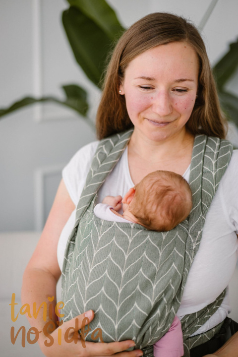 KAVKA handy PRO/ olive braid cotton - hybrydowe nosidełko regulowane / 100% bawełna KAVKA handy PRO/ olive braid cotton - hybrydowe nosidełko regulowane / 100% bawełna
