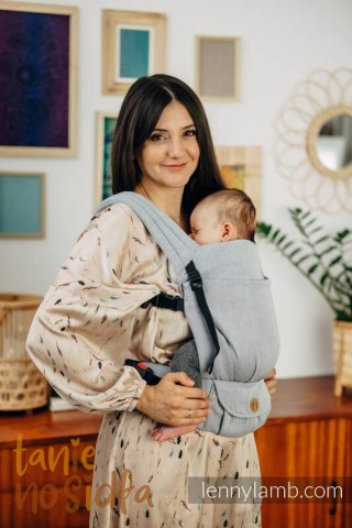 Nosidełko LennyLight z tkaniny skośno-krzyżowej, 100% bawełna , rozmiar standard - ICEBERG