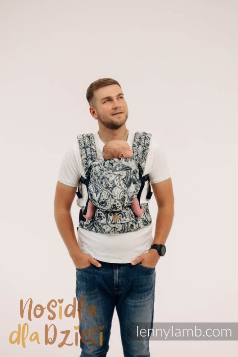 Nosidełko LennyLight z tkaniny żakardowej 100% bawełna , rozmiar standard - CLOCKWORK - FIT IT Nosidełko LennyLight z tkaniny żakardowej 100% bawełna , rozmiar standard - CLOCKWORK - FIT IT