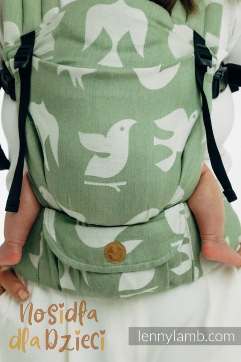 Nosidełko LennyLight z tkaniny żakardowej (80% bawełna, 20% lyocell) , rozmiar standard - BIRDY - FLY HIGH
