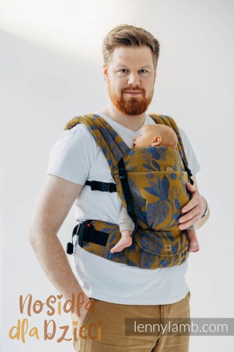 Nosidełko LennyLight z tkaniny żakardowej, rozmiar standard (45% jedwab tussah, 32% bawełna czesana, 19% wełna merino, 4% kaszmi Nosidełko LennyLight z tkaniny żakardowej, rozmiar standard (45% jedwab tussah, 32% bawełna czesana, 19% wełna merino, 4% kaszmi