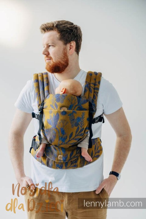 Nosidełko LennyLight z tkaniny żakardowej, rozmiar standard (45% jedwab tussah, 32% bawełna czesana, 19% wełna merino, 4% kaszmi Nosidełko LennyLight z tkaniny żakardowej, rozmiar standard (45% jedwab tussah, 32% bawełna czesana, 19% wełna merino, 4% kaszmi