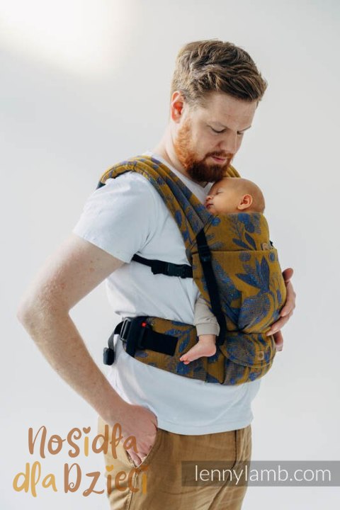 Nosidełko LennyLight z tkaniny żakardowej, rozmiar standard (45% jedwab tussah, 32% bawełna czesana, 19% wełna merino, 4% kaszmi Nosidełko LennyLight z tkaniny żakardowej, rozmiar standard (45% jedwab tussah, 32% bawełna czesana, 19% wełna merino, 4% kaszmi