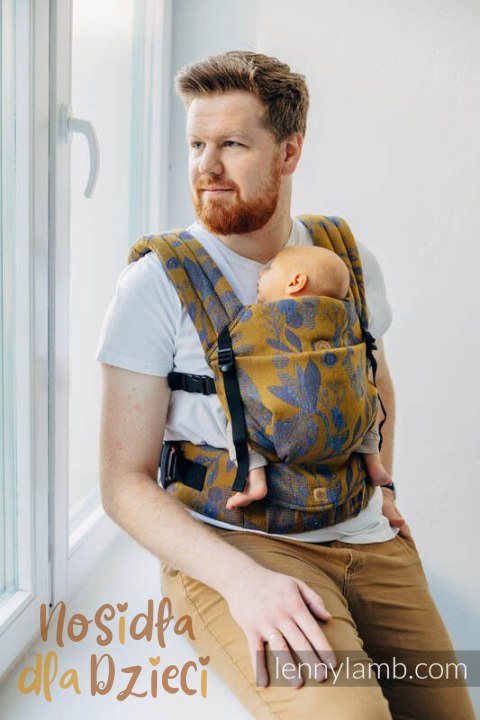 Nosidełko LennyLight z tkaniny żakardowej, rozmiar standard (45% jedwab tussah, 32% bawełna czesana, 19% wełna merino, 4% kaszmi Nosidełko LennyLight z tkaniny żakardowej, rozmiar standard (45% jedwab tussah, 32% bawełna czesana, 19% wełna merino, 4% kaszmi