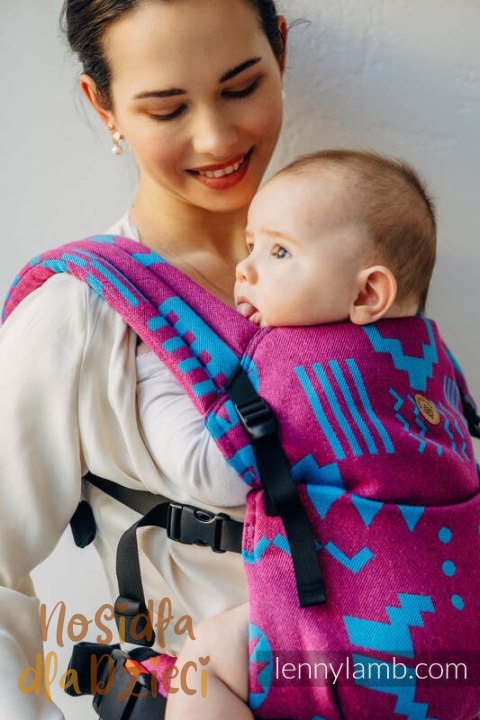 Nosidełko LennyLight z tkaniny żakardowej, rozmiar standard (56% wełna merino, 27% bawełna czesana, 17% jedwab noil) - EKSPERYME Nosidełko LennyLight z tkaniny żakardowej, rozmiar standard (56% wełna merino, 27% bawełna czesana, 17% jedwab noil) - EKSPERYME