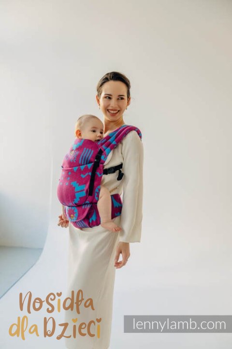 Nosidełko LennyLight z tkaniny żakardowej, rozmiar standard (56% wełna merino, 27% bawełna czesana, 17% jedwab noil) - EKSPERYME Nosidełko LennyLight z tkaniny żakardowej, rozmiar standard (56% wełna merino, 27% bawełna czesana, 17% jedwab noil) - EKSPERYME