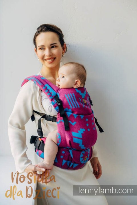 Nosidełko LennyLight z tkaniny żakardowej, rozmiar standard (56% wełna merino, 27% bawełna czesana, 17% jedwab noil) - EKSPERYME Nosidełko LennyLight z tkaniny żakardowej, rozmiar standard (56% wełna merino, 27% bawełna czesana, 17% jedwab noil) - EKSPERYME