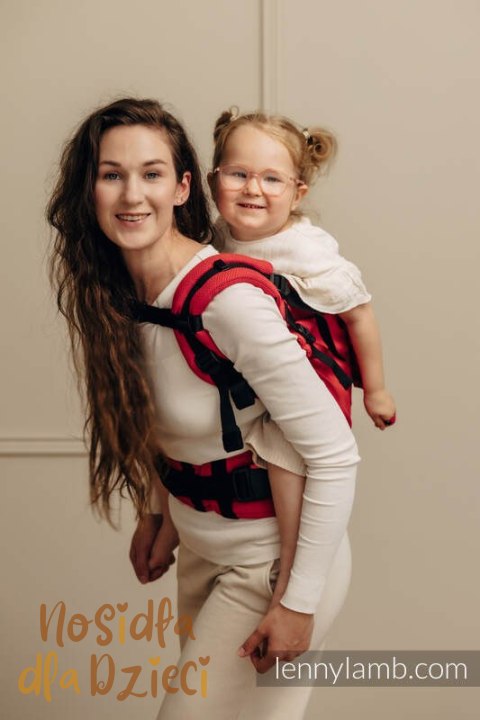 Nosidełko LennyPreschool, splot jodełkowy, 100% bawełna, rozmiar preschool - MAŁA JODEŁKA SEDONA