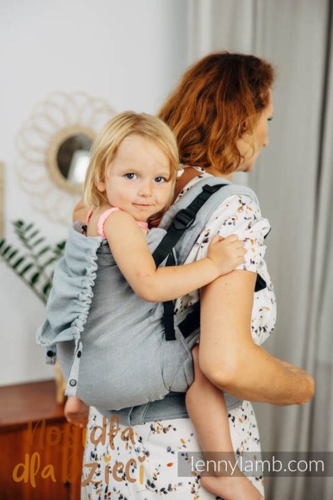 Nosidełko LennyPreschool z tkaniny skośno-krzyżowej 100% bawełna, rozmiar preschool - ICEBERG Nosidełko LennyPreschool z tkaniny skośno-krzyżowej 100% bawełna, rozmiar preschool - ICEBERG