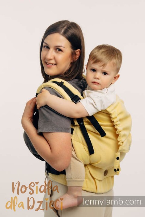 Nosidełko LennyPreschool z tkaniny skośno-krzyżowej (79% bawełna, 21% wiskoza bambusowa), rozmiar preschool - LOLLIPOP Nosidełko LennyPreschool z tkaniny skośno-krzyżowej (79% bawełna, 21% wiskoza bambusowa), rozmiar preschool - LOLLIPOP