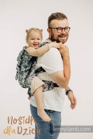 Nosidełko LennyPreschool z tkaniny żakardowej 100% bawełna, rozmiar preschool - CLOCKWORK - FIT IT