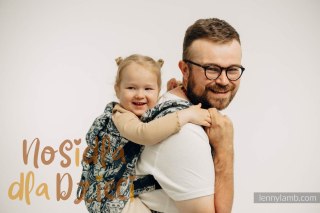 Nosidełko LennyPreschool z tkaniny żakardowej 100% bawełna, rozmiar preschool - CLOCKWORK - FIT IT