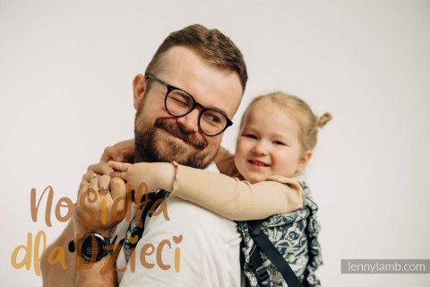Nosidełko LennyPreschool z tkaniny żakardowej 100% bawełna, rozmiar preschool - CLOCKWORK - FIT IT Nosidełko LennyPreschool z tkaniny żakardowej 100% bawełna, rozmiar preschool - CLOCKWORK - FIT IT