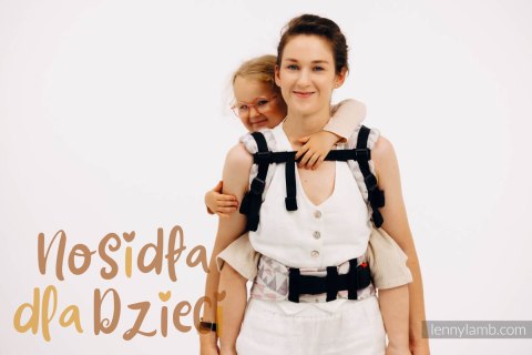 Nosidełko LennyPreschool z tkaniny żakardowej (61% bawełna, 39% wiskoza bambusowa), rozmiar preschool - EAGLE ROCKS - PEAK Nosidełko LennyPreschool z tkaniny żakardowej (61% bawełna, 39% wiskoza bambusowa), rozmiar preschool - EAGLE ROCKS - PEAK