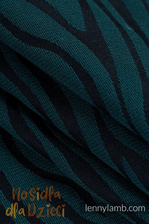 Nosidełko LennyPreschool z tkaniny żakardowej (63% bawełna, 37% wełna merino), rozmiar preschool - ZEBRA - SAVANNA (drugi gatun