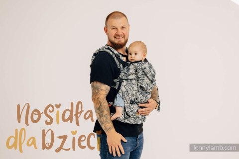 Nosidełko LennyUpGrade z tkaniny żakardowej 100% bawełna , rozmiar standard - CLOCKWORK - FIT IT Nosidełko LennyUpGrade z tkaniny żakardowej 100% bawełna , rozmiar standard - CLOCKWORK - FIT IT