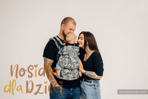 Nosidełko LennyUpGrade z tkaniny żakardowej 100% bawełna , rozmiar standard - CLOCKWORK - FIT IT Nosidełko LennyUpGrade z tkaniny żakardowej 100% bawełna , rozmiar standard - CLOCKWORK - FIT IT