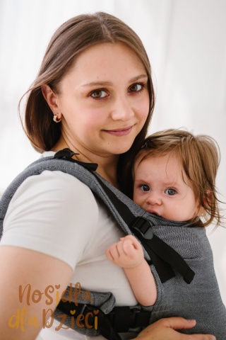 KAVKA multi-age PRO / mono twill bamboo - nosidełko regulowane klamrowe, 50% bawełna/50% wiskoza bambusowa