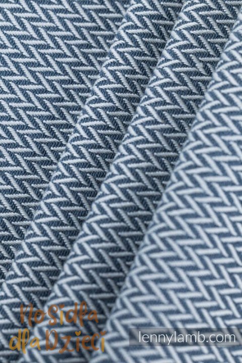 Moje Pierwsze Nosidełko LennyHybrid Half Buckle, splot jodełkowy, 100% bawełna , rozmiar standard - MAŁA JODEŁKA SZARA (drugi ga