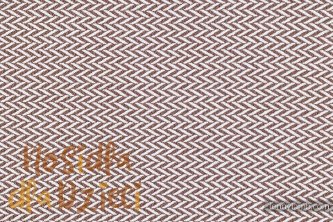 Moje Pierwsze Nosidełko LennyUpGrade PRO, splot jodełkowy, 100% bawełna , rozmiar standard - MAŁA JODEŁKA ALMOND