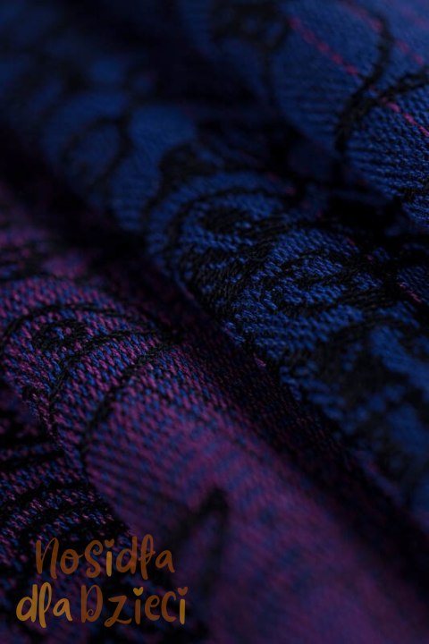 Nosidełko LennyHip (1/2 Nosidełka LennyTwin) z tkaniny żakardowej 100% bawełna, rozmiar standard - DZIKIE WINO - BOUQUET (drugi 