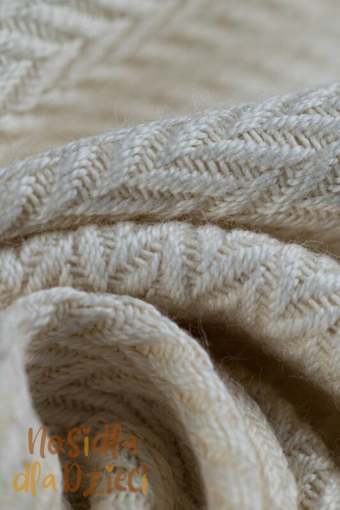 Nosidełko LennyHybrid Half Buckle, splot jodełkowy, 100% bawełna , rozmiar standard - MAŁA JODEŁKA LUCE (drugi gatunek)