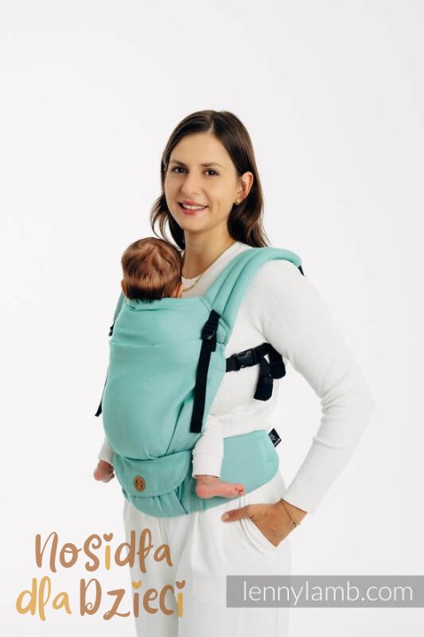 Nosidełko LennyLight z tkaniny skośno-krzyżowej, 100% bawełna , rozmiar standard - MATCHA