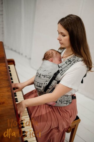 Nosidełko LennyLight z tkaniny żakardowej 100% bawełna , rozmiar standard - MELODY - POLONAISE