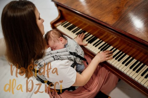 Nosidełko LennyLight z tkaniny żakardowej 100% bawełna , rozmiar standard - MELODY - POLONAISE