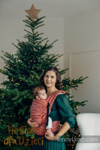 Nosidełko LennyLight z tkaniny żakardowej 100% bawełna , rozmiar standard - PAWI OGON - HOLIDAY