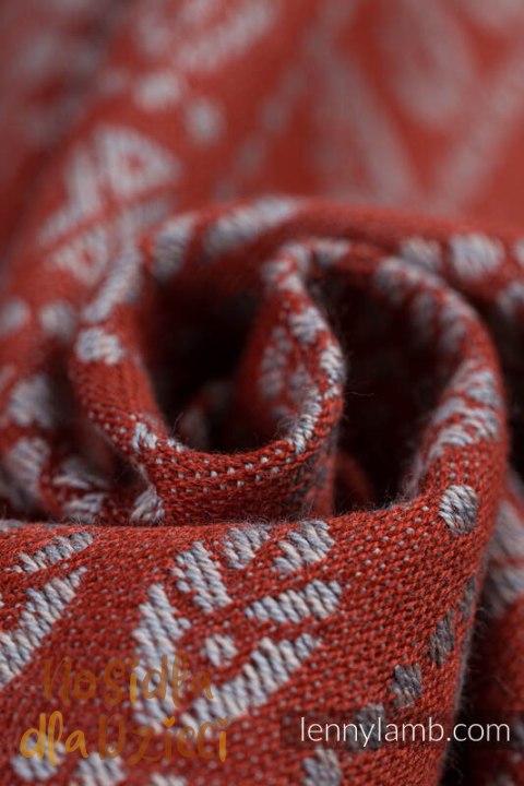 Nosidełko LennyLight z tkaniny żakardowej 100% bawełna , rozmiar standard - PAWI OGON - HOLIDAY