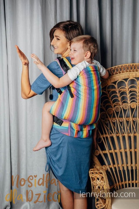 Nosidełko LennyPreschool z tkaniny skośno-krzyzowej 100% bawełna, rozmiar preschool - LUNA