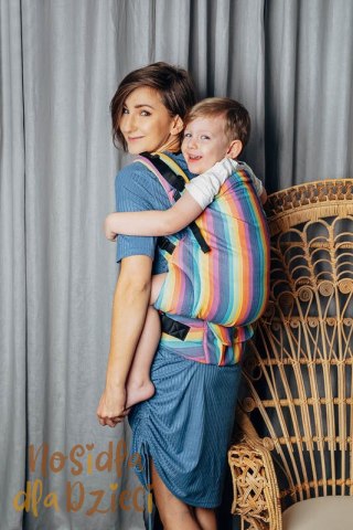 Nosidełko LennyPreschool z tkaniny skośno-krzyzowej 100% bawełna, rozmiar preschool - LUNA