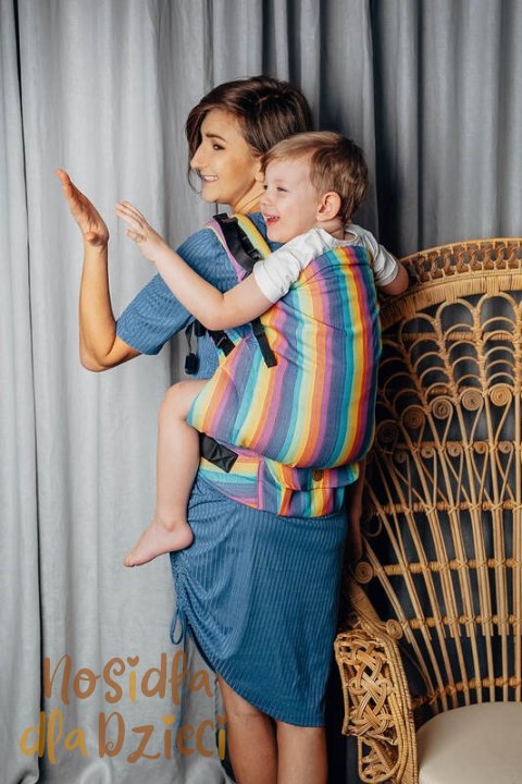 Nosidełko LennyPreschool z tkaniny skośno-krzyzowej 100% bawełna, rozmiar preschool - LUNA