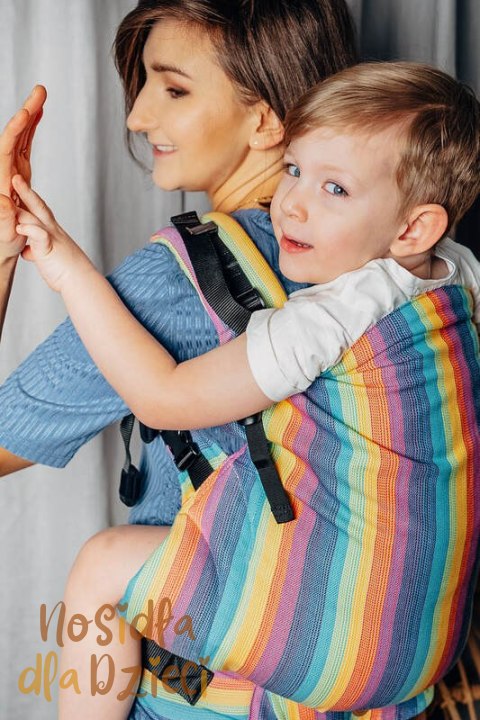 Nosidełko LennyPreschool z tkaniny skośno-krzyzowej 100% bawełna, rozmiar preschool - LUNA