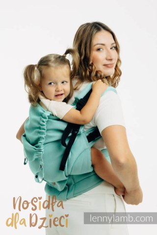 Nosidełko LennyPreschool z tkaniny skośno-krzyżowej 100% bawełna, rozmiar preschool - MATCHA
