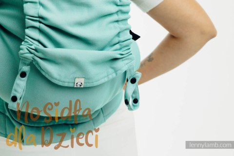 Nosidełko LennyPreschool z tkaniny skośno-krzyżowej 100% bawełna, rozmiar preschool - MATCHA