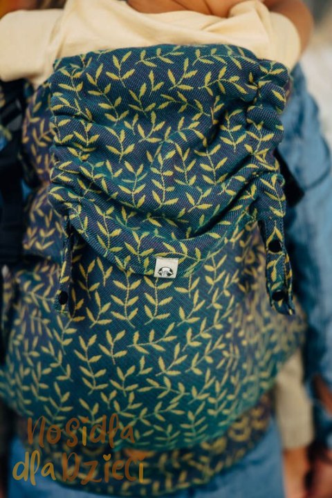 Nosidełko LennyPreschool z tkaniny żakardowej 100% bawełna, rozmiar preschool - ZACZAROWANY ZAKĄTEK - IN BLOOM (drugi gatunek)