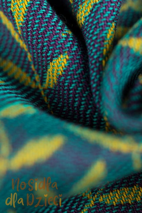 Nosidełko LennyPreschool z tkaniny żakardowej 100% bawełna, rozmiar preschool - ZACZAROWANY ZAKĄTEK - IN BLOOM (drugi gatunek)