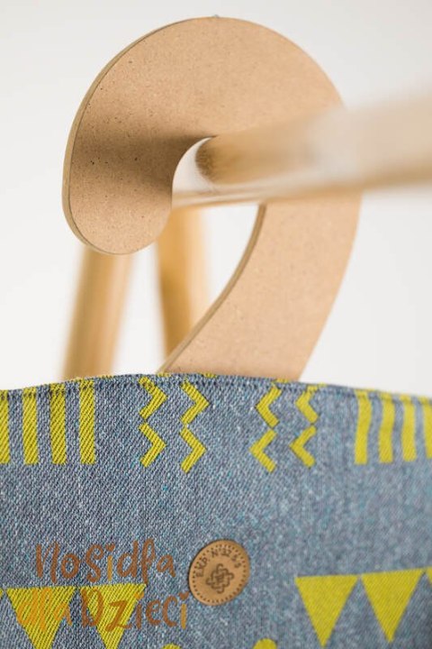 Nosidełko LennyPreschool z tkaniny żakardowej, rozmiar preschool (37% bawełna czesana, 28% wełna merino, 23% jedwab noil, 8% je