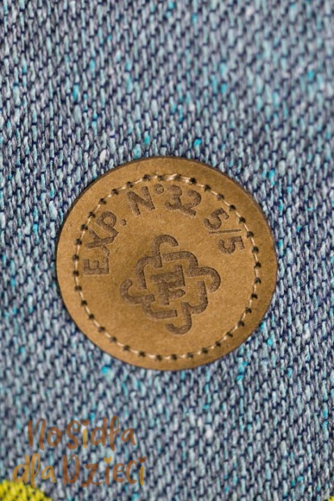 Nosidełko LennyPreschool z tkaniny żakardowej, rozmiar preschool (37% bawełna czesana, 28% wełna merino, 23% jedwab noil, 8% je