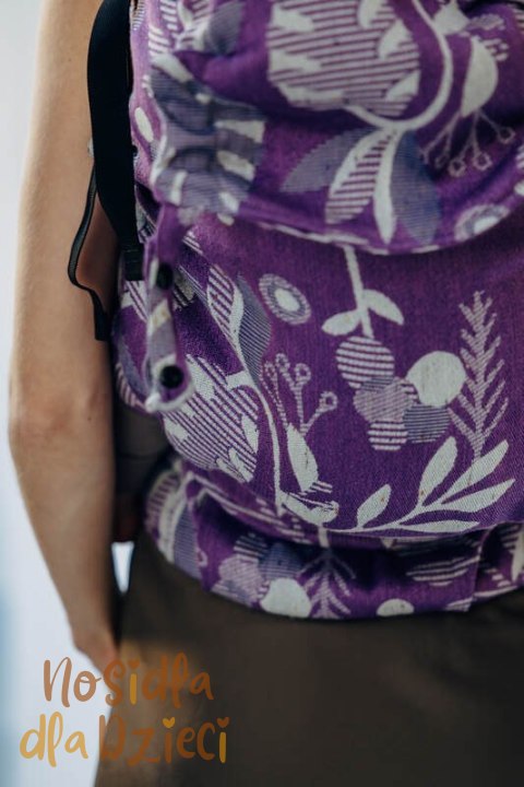 Nosidełko LennyPreschool z tkaniny żakardowej, rozmiar preschool (39% wełna merino, 28% bawełna czesana, 23% len, 10% jedwab tu