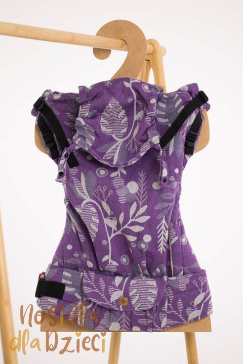 Nosidełko LennyPreschool z tkaniny żakardowej, rozmiar preschool (39% wełna merino, 28% bawełna czesana, 23% len, 10% jedwab tu