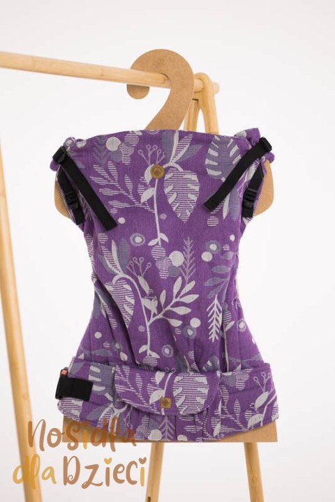 Nosidełko LennyPreschool z tkaniny żakardowej, rozmiar preschool (39% wełna merino, 28% bawełna czesana, 23% len, 10% jedwab tu