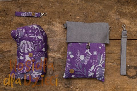 Nosidełko LennyPreschool z tkaniny żakardowej, rozmiar preschool (39% wełna merino, 28% bawełna czesana, 23% len, 10% jedwab tu