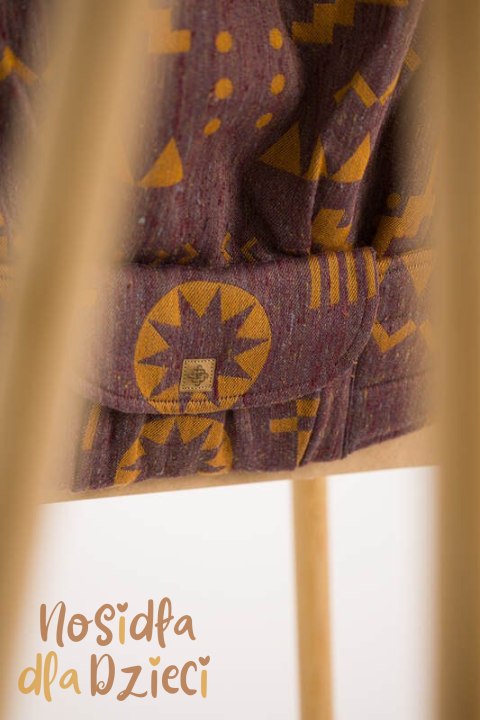 Nosidełko LennyPreschool z tkaniny żakardowej, rozmiar preschool (45% jedwab tussah, 32% bawełna czesana, 8% wełna merino, 8% k