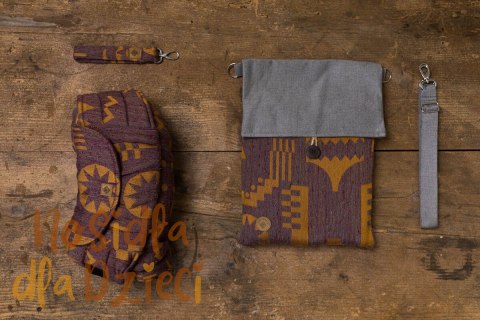 Nosidełko LennyPreschool z tkaniny żakardowej, rozmiar preschool (45% jedwab tussah, 32% bawełna czesana, 8% wełna merino, 8% k