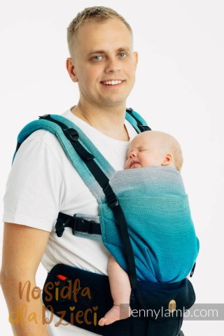 Nosidełko LennyUpGrade PRO z tkaniny skośno-krzyżowej, 100% bawełna , rozmiar standard - AIRGLOW